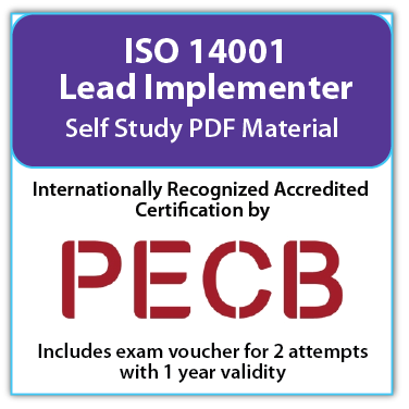 ISO 14001 Lead Implementer – Self study – English – 2 Exam Attempts Included