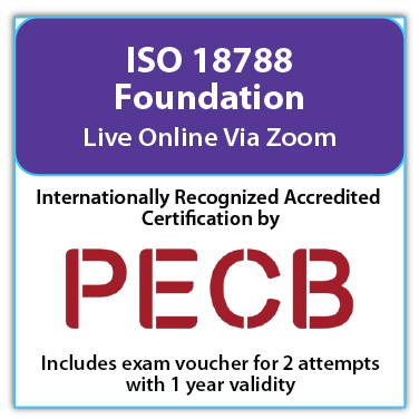 ISO 18788 Foundation – Live Online – English – 2 Exam Attempts Included