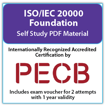 ISO/IEC 20000 Foundation - Self study – English – 2 Exam Attempts Included