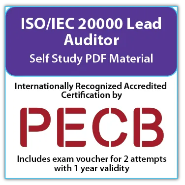 PECB ISO/IEC 20000 Lead Auditor - Self Study - English - 2 Exam Attempts Included