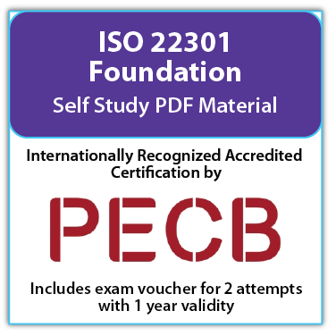 ISO 22301 Foundation – Self Study (PDF Courseware) – English – 2 PECB Exam Attempts Included