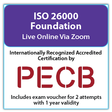 ISO 26000 Foundation -  Live Online – English – 2 Exam Attempts Included