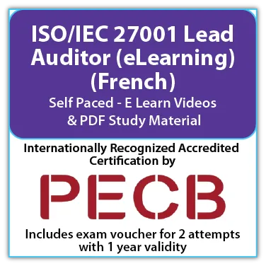 PECB ISO/IEC 27001 Lead Auditor (eLearning) - French - 2 PECB Exam Attempts Included