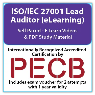 PECB ISO/IEC 27001 Lead Auditor (eLearning) - English - 2 PECB Exam Attempts Included