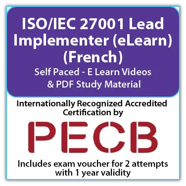 PECB ISO/IEC 27001 Lead Implementer (eLearning) - French - 2 PECB Exam Attempts Included