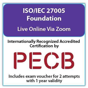 ISO/IEC 27005 Foundation – Live Online – English – 2 Exam Attempts Included