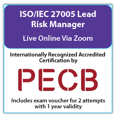 ISO/IEC 27005 Lead Risk Manager – Live Online – English – 2 Exam Attempts Included