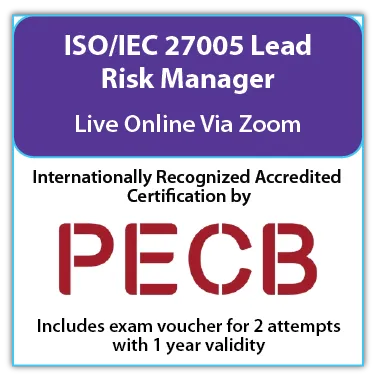 ISO/IEC 27005 Lead Risk Manager – Live Online – English – 2 Exam Attempts Included