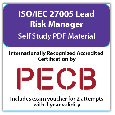 ISO/IEC 27005 Lead Risk Manager – Self study – English – 2 Exam Attempts Included