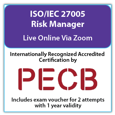 ISO/IEC 27005 Risk Manager – Live Online – English – 2 Exam Attempts Included