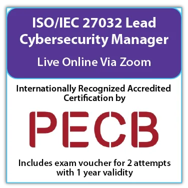 ISO/IEC 27032 Lead Cybersecurity Manager - Live Online - English - 2 Exam Attempts Included