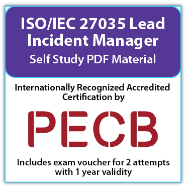 ISO/IEC 27035 Lead Incident Manager – Self study – English – 2 Exam Attempts Included