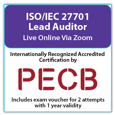 ISO/IEC 27701 Lead Auditor – Live Online – English – 2 Exam Attempts Included