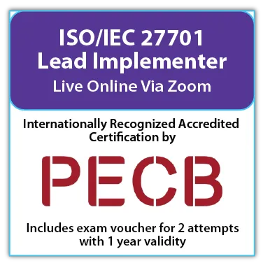 ISO/IEC 27701 Lead Implementer – Live Online – English – 2 Exam Attempts Included