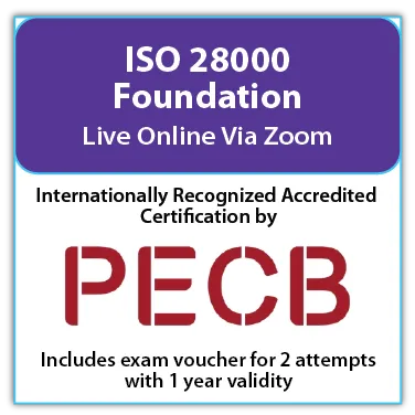 ISO 28000 Foundation – Live Online – English – 2 Exam Attempts Included