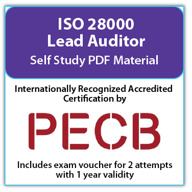 ISO 28000 Lead Auditor - Self study – English – 2 Exam Attempts Included