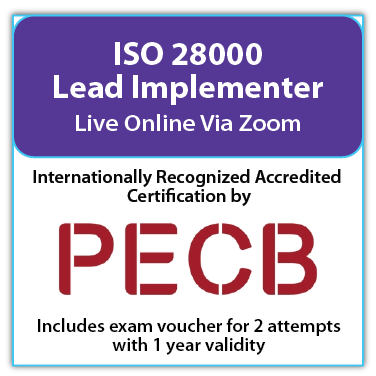 ISO 28000 Lead Implementer – Live Online – English – 2 Exam Attempts Included