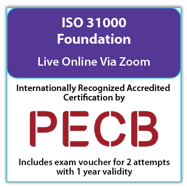 ISO 31000 Foundation – Live Online – English – 2 PECB Exam Attempts Included