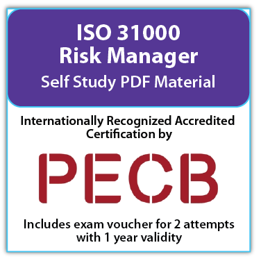 PECB ISO 31000 Risk Manager - Self Study (PDF Courseware) - English - 2 PECB Exam Attempts Included
