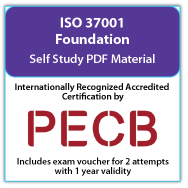 ISO 37001 Foundation – Self Study (PDF Courseware) – English – 2 PECB Exam Attempts Included
