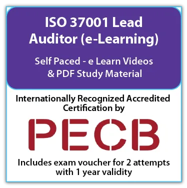 ISO 37001 Lead Auditor - e-Learning - English - 2 PECB Exam Attempts Included