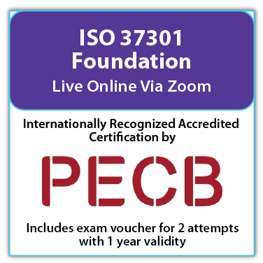 ISO 37301 Foundation – Live Online – English – 2 Exam Attempts Included