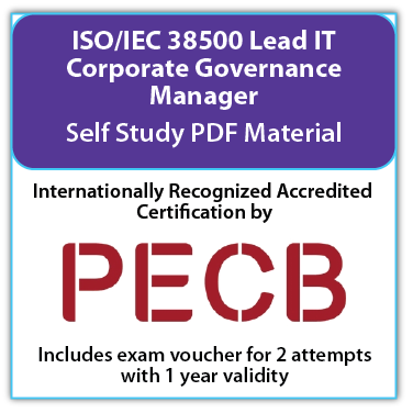ISO/IEC 38500 Lead IT Corporate Governance Manager – Self study – English – 2 Exam Attempts Included