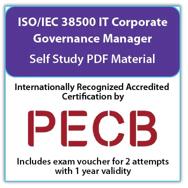 ISO/IEC 38500 IT Corporate Governance Manager – Self study – English – 2 Exam Attempts Included