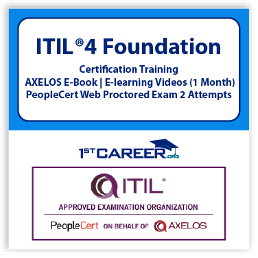 ITIL®4 Foundation Official PeopleCert Certification Exam Voucher 2 attempts with Official Axelos Main Guide E-book Included . code: ITIL4FND-Ex-2