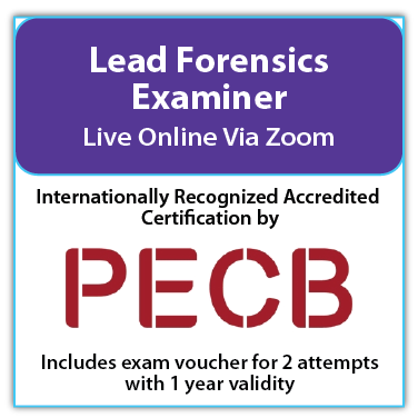 Lead Forensics Examiner – Live Online – English – 2 Exam Attempts Included