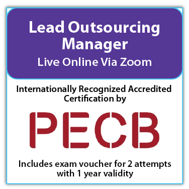 Lead Outsourcing Manager -  Live Online – English – 2 Exam Attempts Included