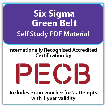 Six Sigma Green Belt– Self study – English – 2 Exam Attempts Included